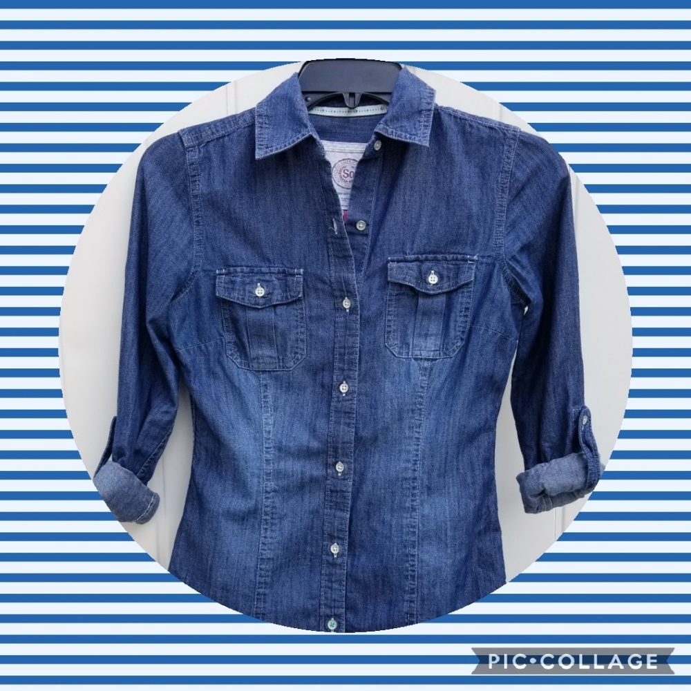 SO Denim Button Down Shirt